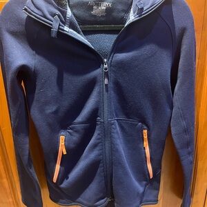 Arc'teryx Women’s Navy Jacket with Orange Accents